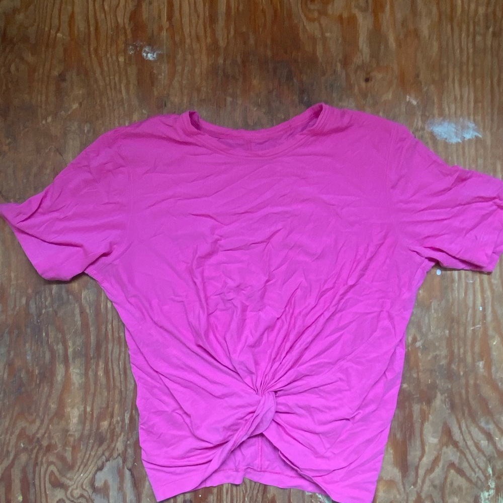 Lululemon sonic Pink size 2 Knotted Women's Top
